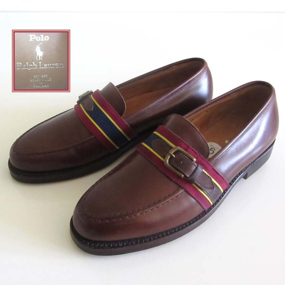 Polo Ralph Lauren Other - new POLO RALPH LAUREN grosgrain loafers 9 England